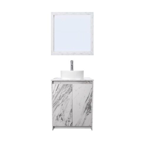 Gabinete De Baño Con Lavabo VARENNA Y Espejo Decorativo