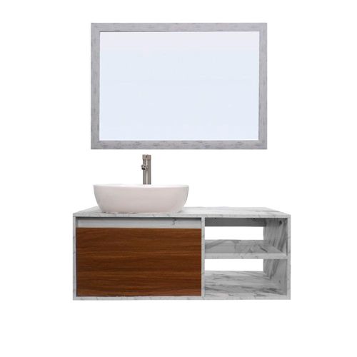 Gabinete De Baño MARBELLA Con Espejo Decorativo