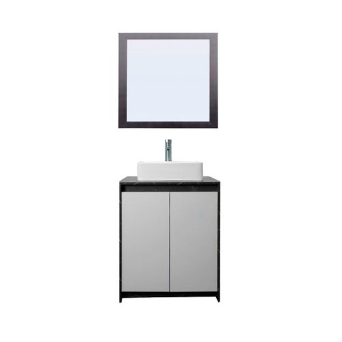 Gabinete De Baño Con Lavabo VARENNA Y Espejo Decorativo