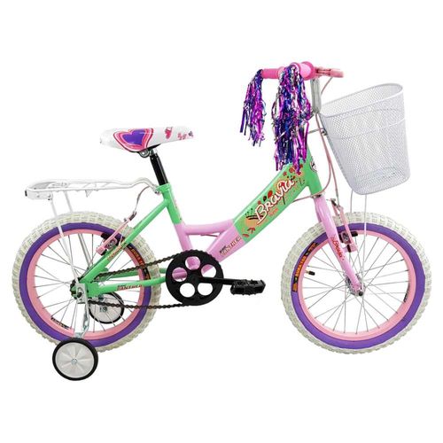 Bicicleta Black Panther Bravia R16 Con Ruedas Entrenadoras Verde