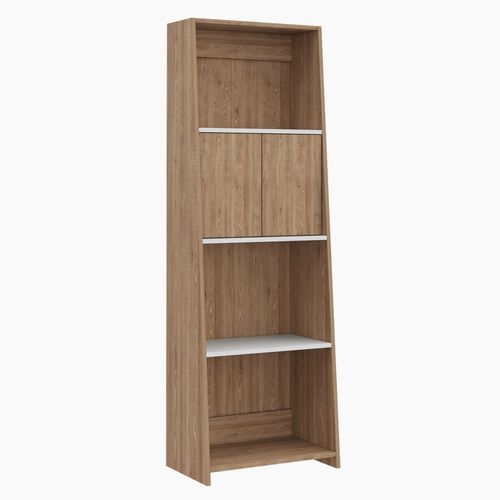 LIBRERO ARMABLE NOTE 160 CON CUATRO ESTANTES Y DOS PUERTAS