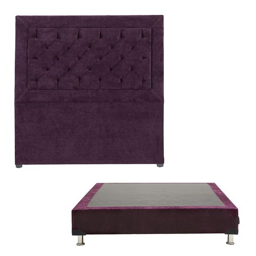 Cabecera Individual Dicasa Mary + Box Dicasa Morado CZD