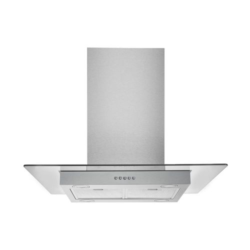 Campana Isla Ajustable IHD Isola Miami 30 de 74.5 cm en Acero Inoxidable y Cristal Plano