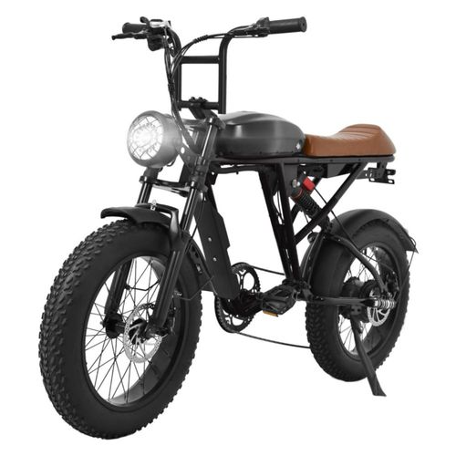 Bicicleta Electrica para Ciudad Ruta Montaña Adultos Pedal Asistido 7 Vel 48 Km/h Color Negro Centurfit