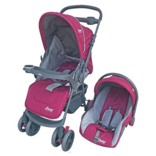 Carriola y auto-asiento D Bebe Travel System Star Baby Rosa -End_