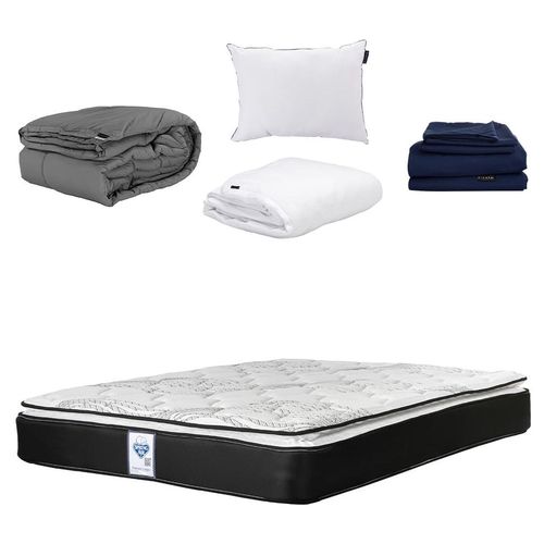 Colchón Queen Size Spring Air Premier + Blancos Dicasa CZD