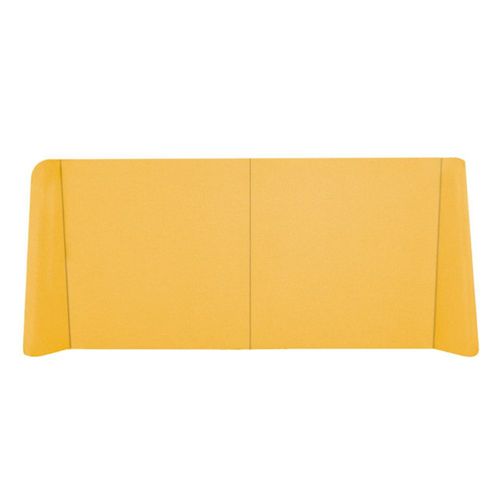 Cabecera para Cama Queen Size Tapizada Color Mostaza. Acolchada con Hule Espuma. Estructura de Madera Industrial