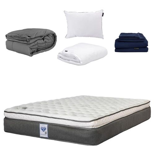 Colchón Queen Size Spring Air Phantom + Blancos Dicasa CZD