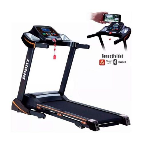 Caminadora Eléctrica Plegable 2.5 HP Pantalla LCD Negro