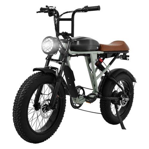 Bicicleta Electrica para Ciudad Ruta Montaña Adultos Pedal Asistido 7 Vel 48 Km/h Color Verde Centurfit