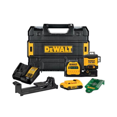 Nivel Láser de 3 Líneas Cruzadas de 360° 12/20V MAX DCLE34030G DEWALT