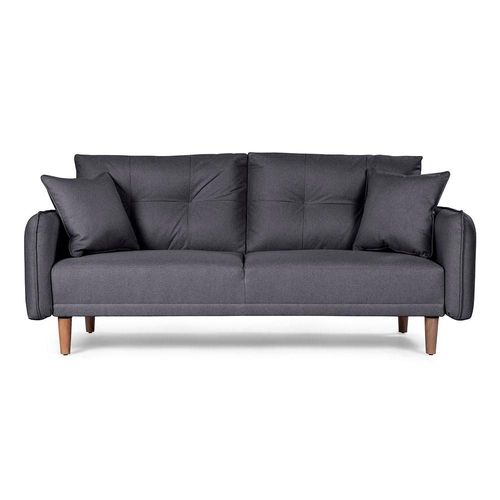 Sofá Cama De Lino Gris Oxford Modelo Brookman