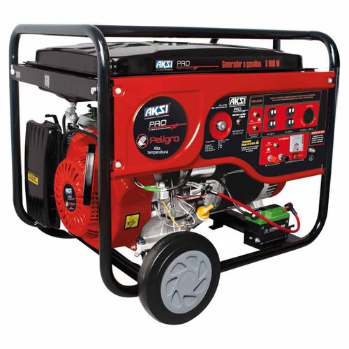 Generador Electrico Aksi Portatil a Gasolina 10.5 HP 8000W Profesional