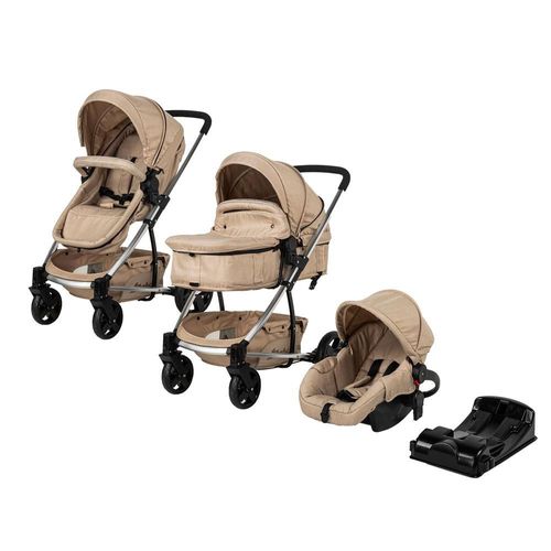 Carriola D'bebé Eclipse Travel System Con Autoasiento Beige