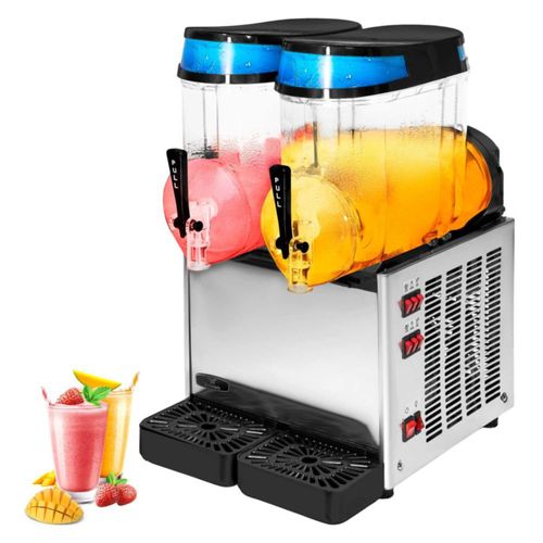Maquina Para Frappe Smoothies Raspados con Doble Tanque Capacidad de 30 Litros Industrial Gutstark