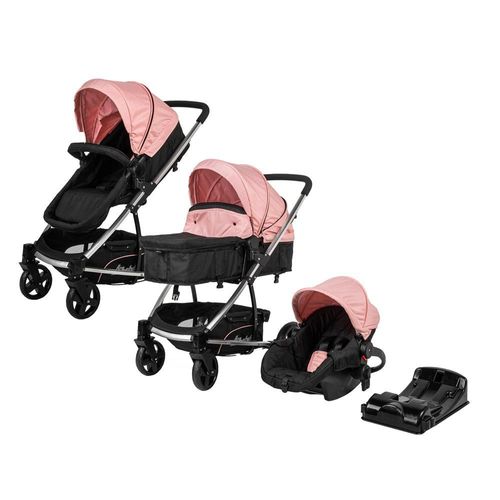 Carriola D'bebé Eclipse Travel System Con Autoasiento Rosa