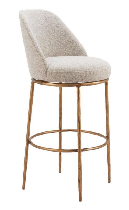 Banco de Bar Nordhavn 1 Gris Kessa Muebles