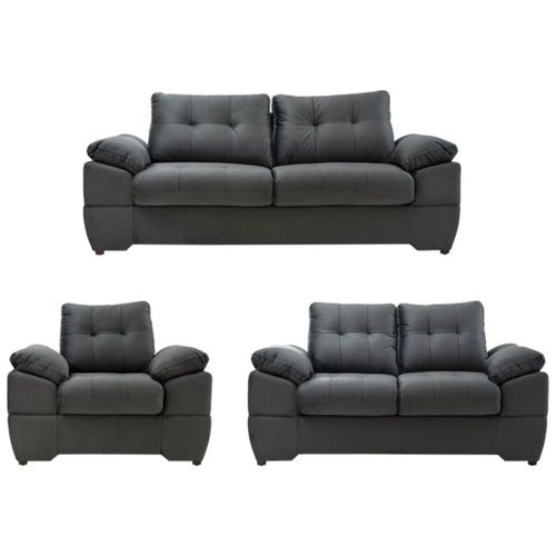 Sala 3 2 1 Genova Gris Kessa Muebles