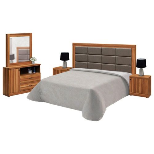 Recamara King Size Valeria 5 Piezas Parota Kessa Muebles