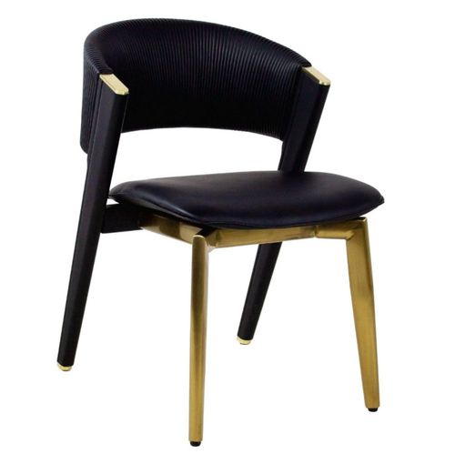 Silla de Comedor Albus Dorado Kessa Muebles