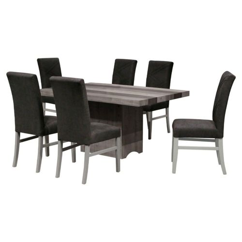 Comedor 6 Sillas Alanis Gris Kessa Muebles