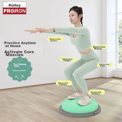 Pelota Bosu PROIRON semiesfera equilibrio 47x47x15 cm verde