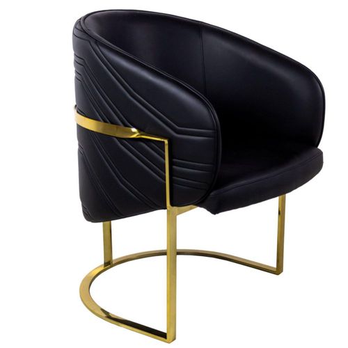 Silla de Comedor Peon Negro Kessa Muebles