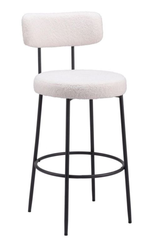 Banco de Bar Blanca Blanco Kessa Muebles