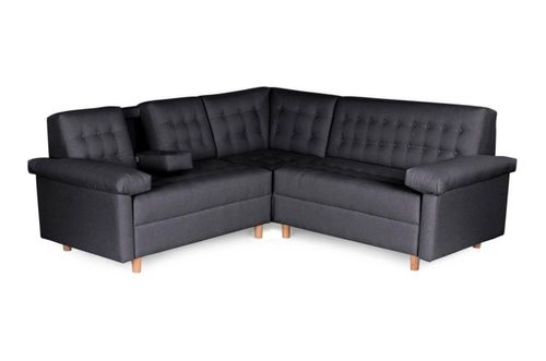 Sala Esquinera Makora De Lino Gris Oxford Modelo Pepper