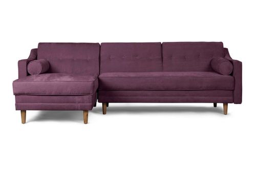 Sala Modular Makora Beehive Memory Foam Reversible De Terciopelo Morado Modelo Mondlak