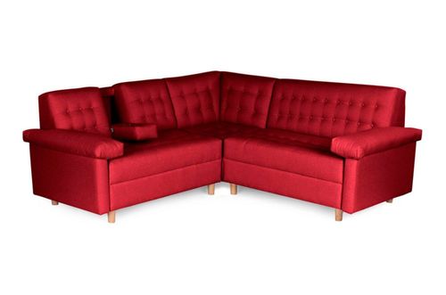 Sala Esquinera Makora De Lino Rojo Modelo Pepper