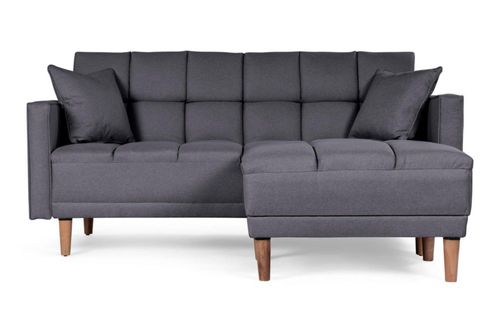 Sala Modular Makora Reversible De Lino Gris Oxford Modelo Mykolo