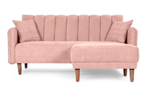 Sala Modular Makora Reversible De Terciopelo Palo de Rosa Modelo Avocata