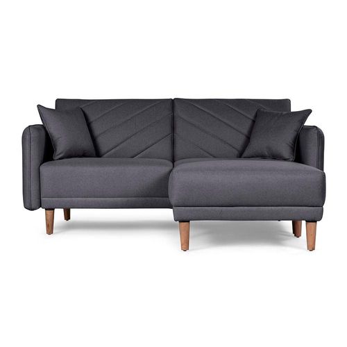 Sala Modular Makora Reversible De Lino Gris Oxford Modelo Ritz