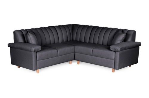 Sala Esquinera Makora De Lino Gris Oxford Modelo Miller