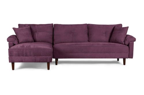 Sala Modular Makora Beehive Memory Foam Reversible De Terciopelo Morado Modelo Aventus