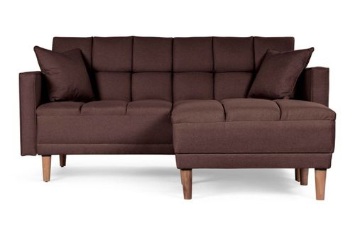 Sala Modular Makora Reversible De Lino Chocolate Modelo Mykolo