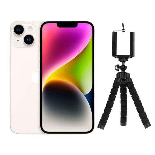 iPhone 14 128GB Blanco E-SIM Reacondicionado más Tripode