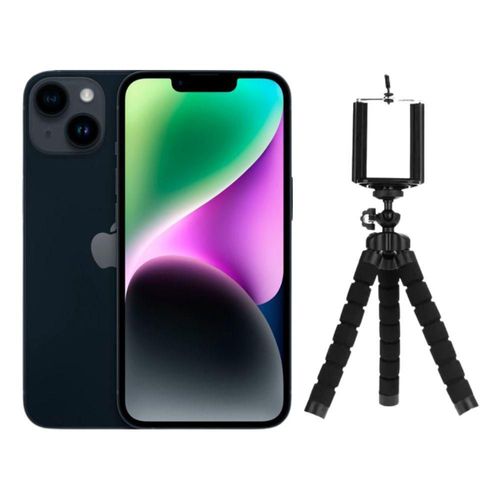 iPhone 14 128GB Negro E-SIM Reacondicionado más Trípode
