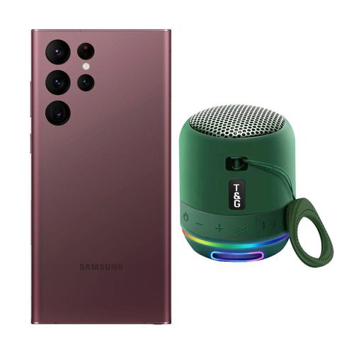 Galaxy S22 Ultra 256GB Borgoña Reacondicionado más Bocina