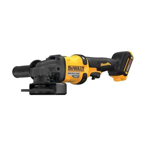 Esmeriladora angular inalámbrica DeWalt 60V MAX DCG418B color amarillo 2300 W