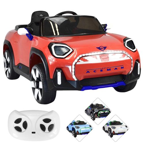 Montable Electrico para Niños Mini Aceman Control Remoto 12v - Rojo