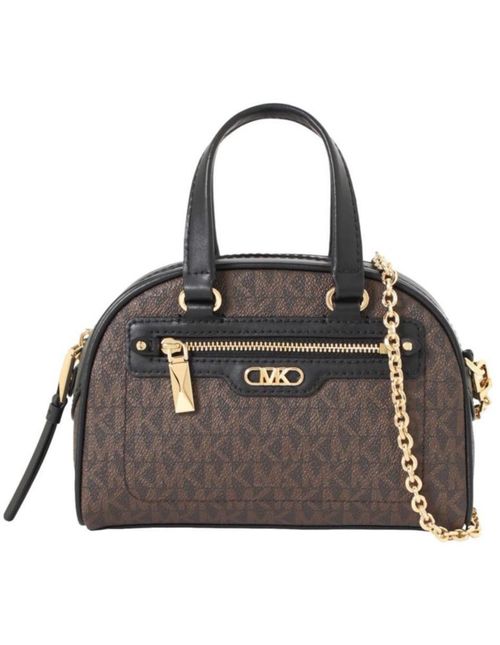 Bolsa Michael Kors Williamsburg Extrapequeña Café/Negro 32F3G6WC0B