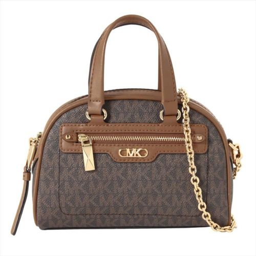 Bolsa Michael Kors Williamsburg Extrapequeña Café/Miel 32F3G6WC0B