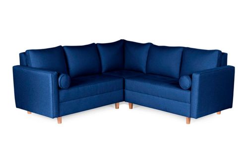 Sala Esquinera Makora De Lino Azul Modelo Cerati