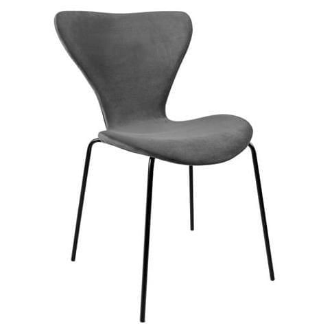 Juego Set 4 Sillas Tapizadas Terciopelo Comedor Minimalista