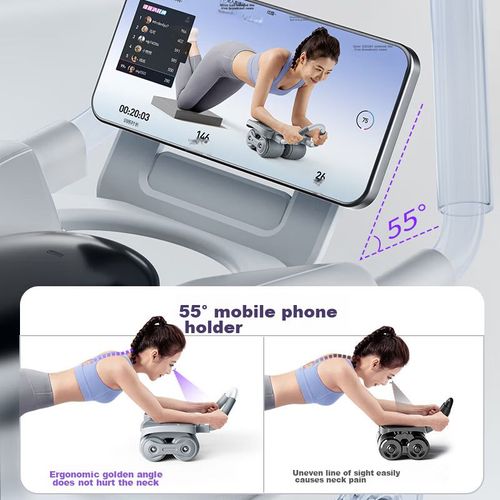 Rueda adbominal con rebote automatico