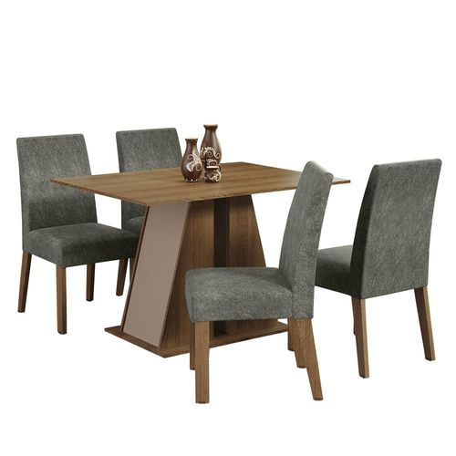 Juego de Comedor Mesa y 4 Sillas Madesa Oxford Agnes MCS