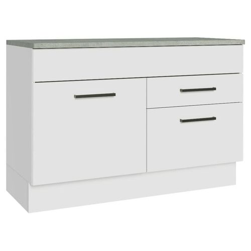 Gabinete Bajo Cocina Madesa Agata 120cm Con Encimera BB