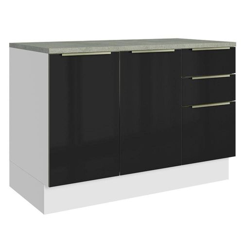 Gabinete Bajo Cocina Madesa Lux 120cm Con Encimera BN